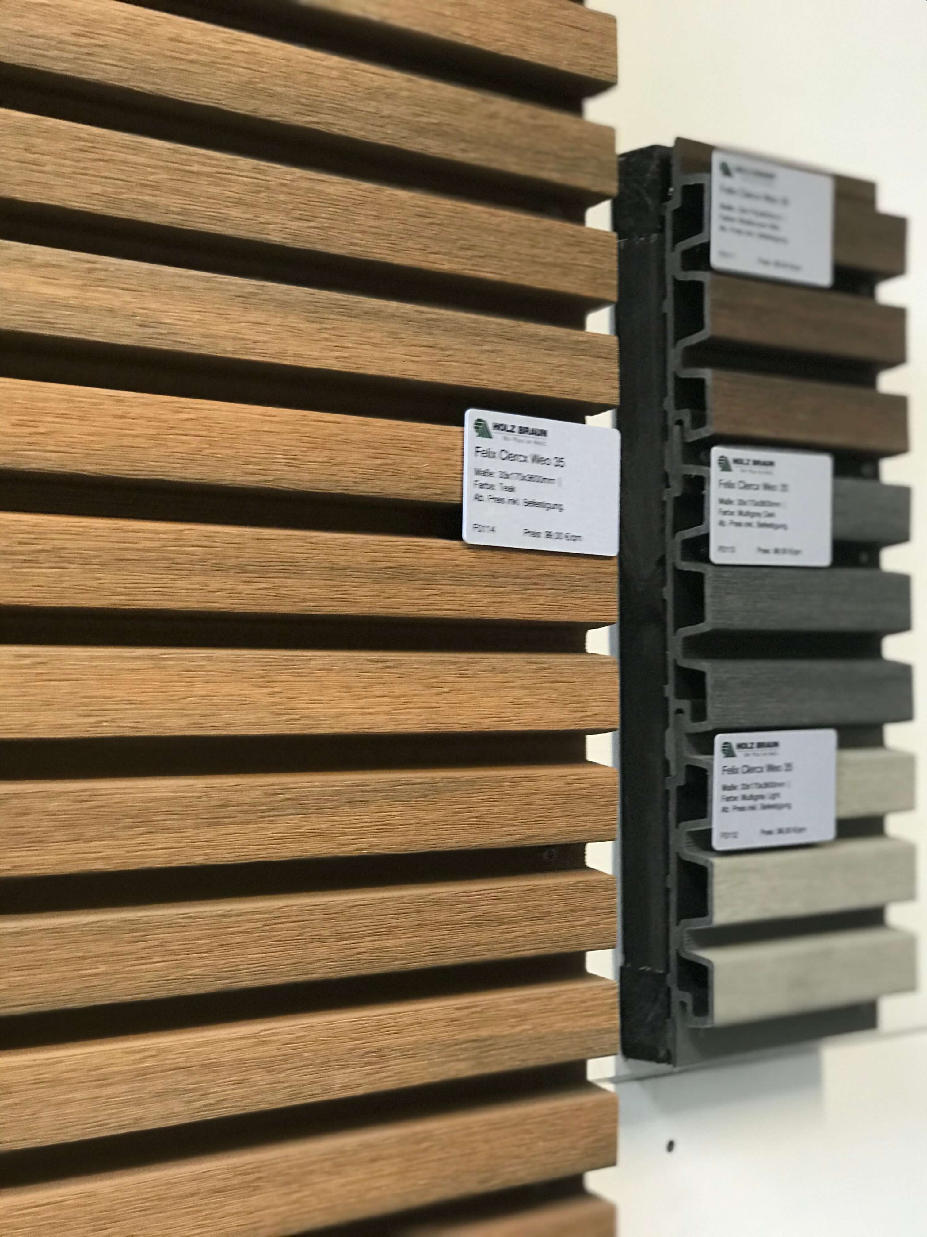 WEO35 Fassadenprofile WPC 33x170x2900mm