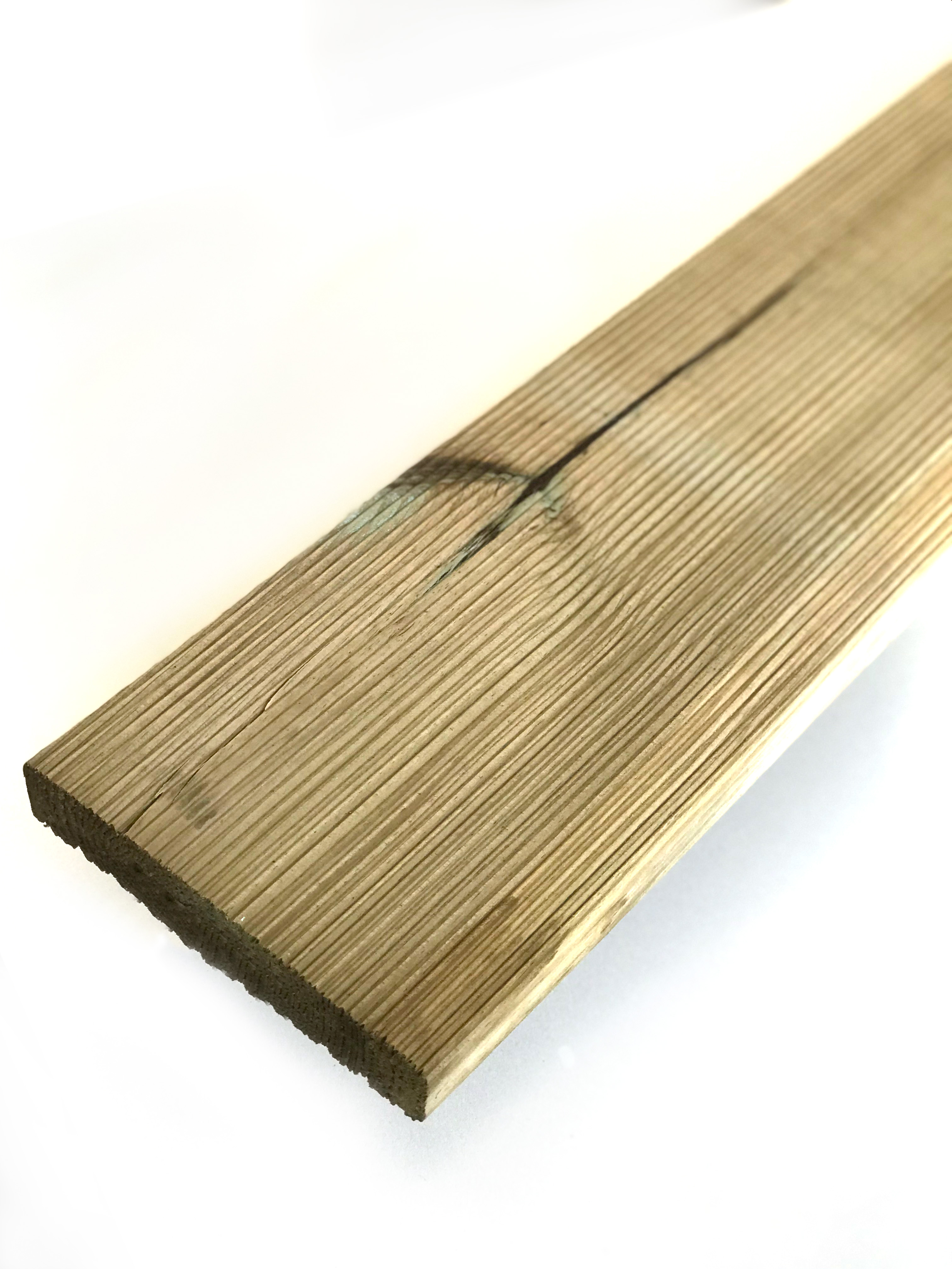 Terrassendiele Fichte/Kiefer 27x146mm - fein geriffelt