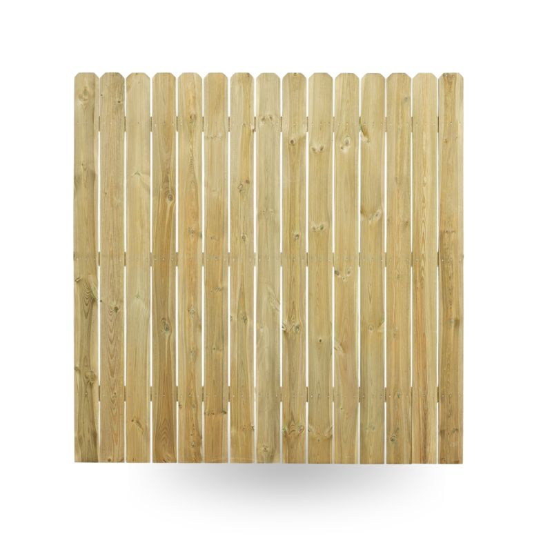 Bohlenzaun Kiefer Massiv Gerade 180 x180 cm