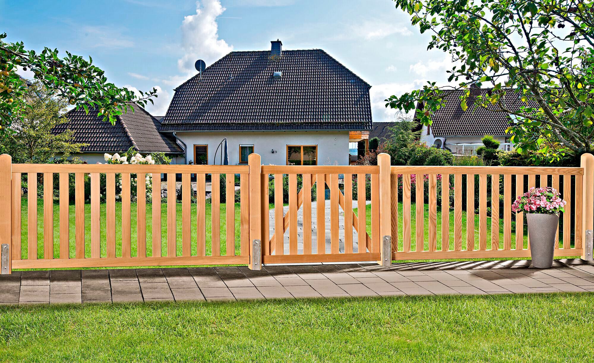 Lärche Gartenzaun Sanam natur  180 x 80 cm