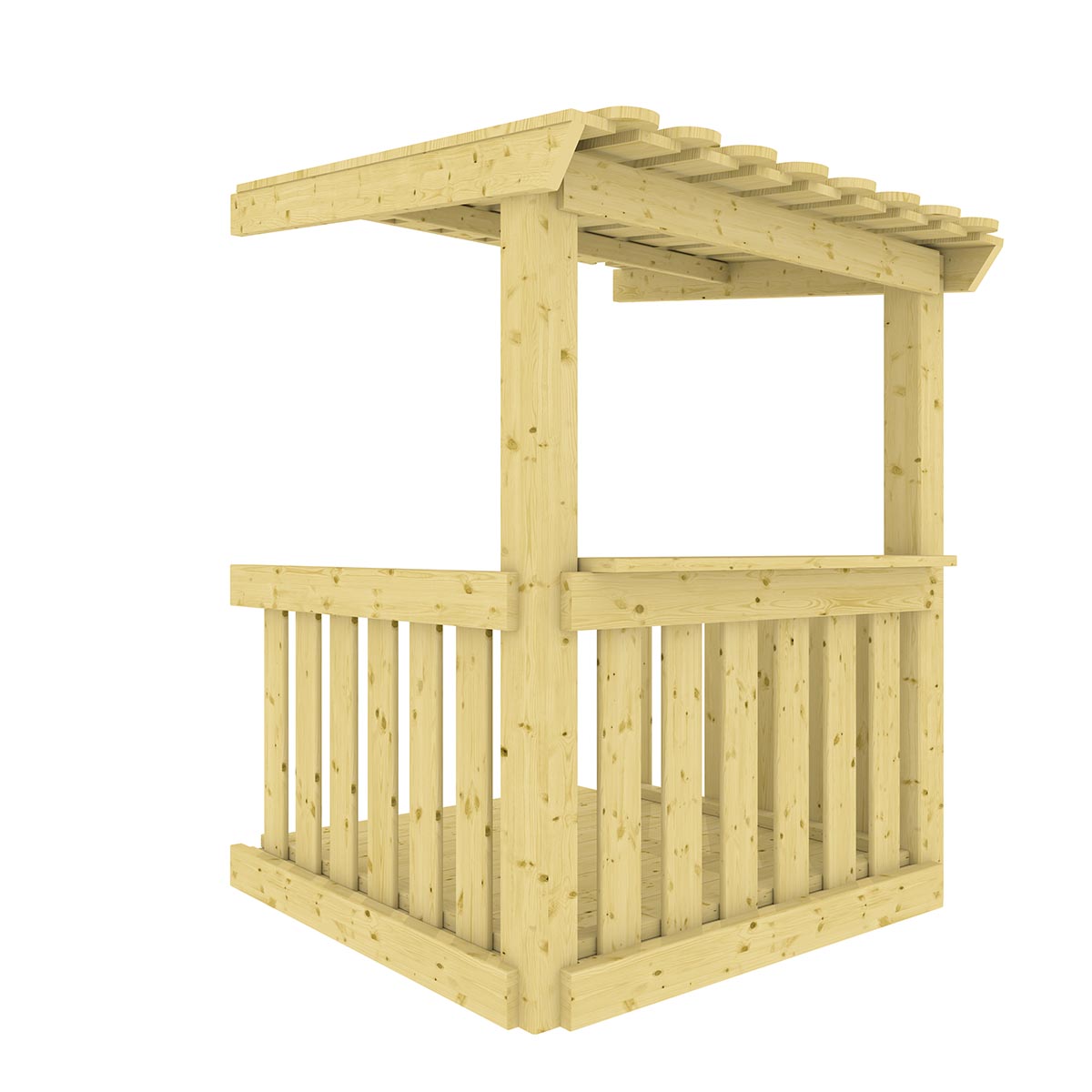 WINNETOO Veranda groß mit Dach inkl. Boden FSC®