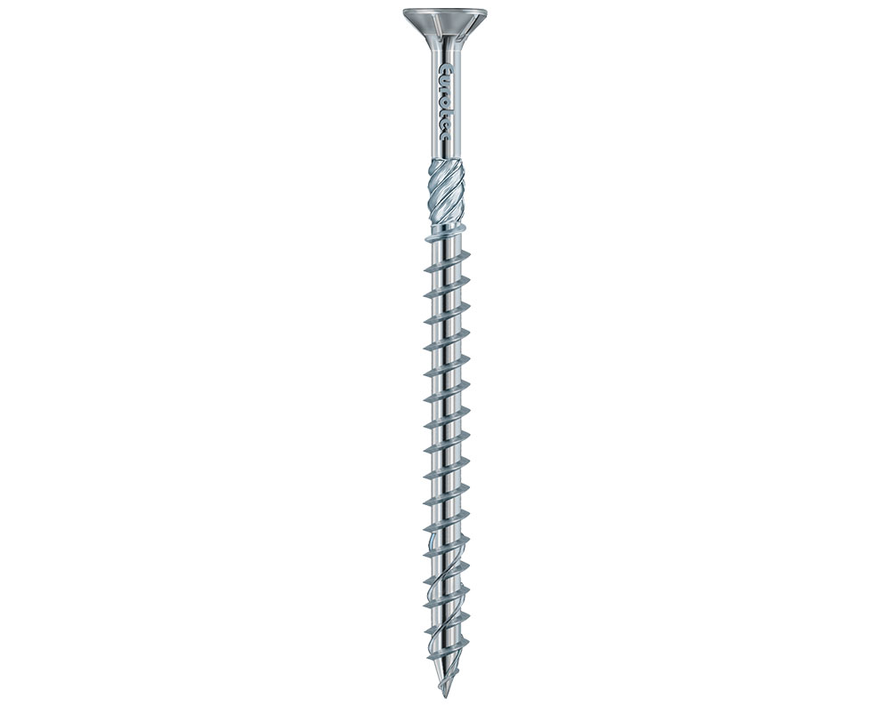 Holzbauschraube 8,0mm Senkkopf, blau verzinkt mit BAZ