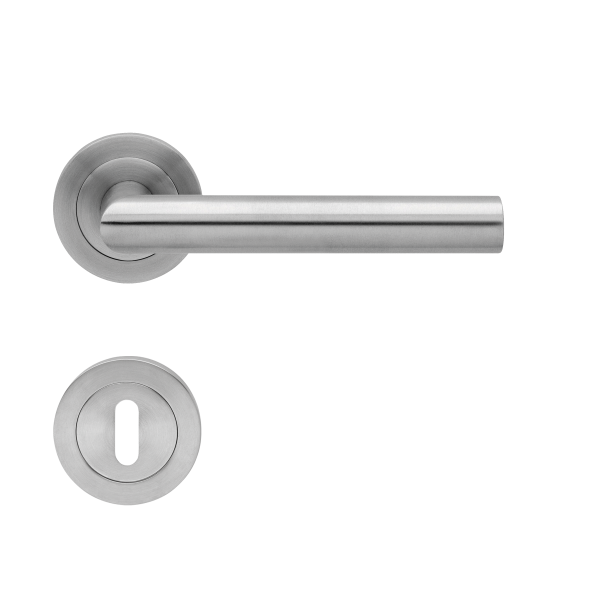 Türdrücker Rhodos Edelstahl matt BB