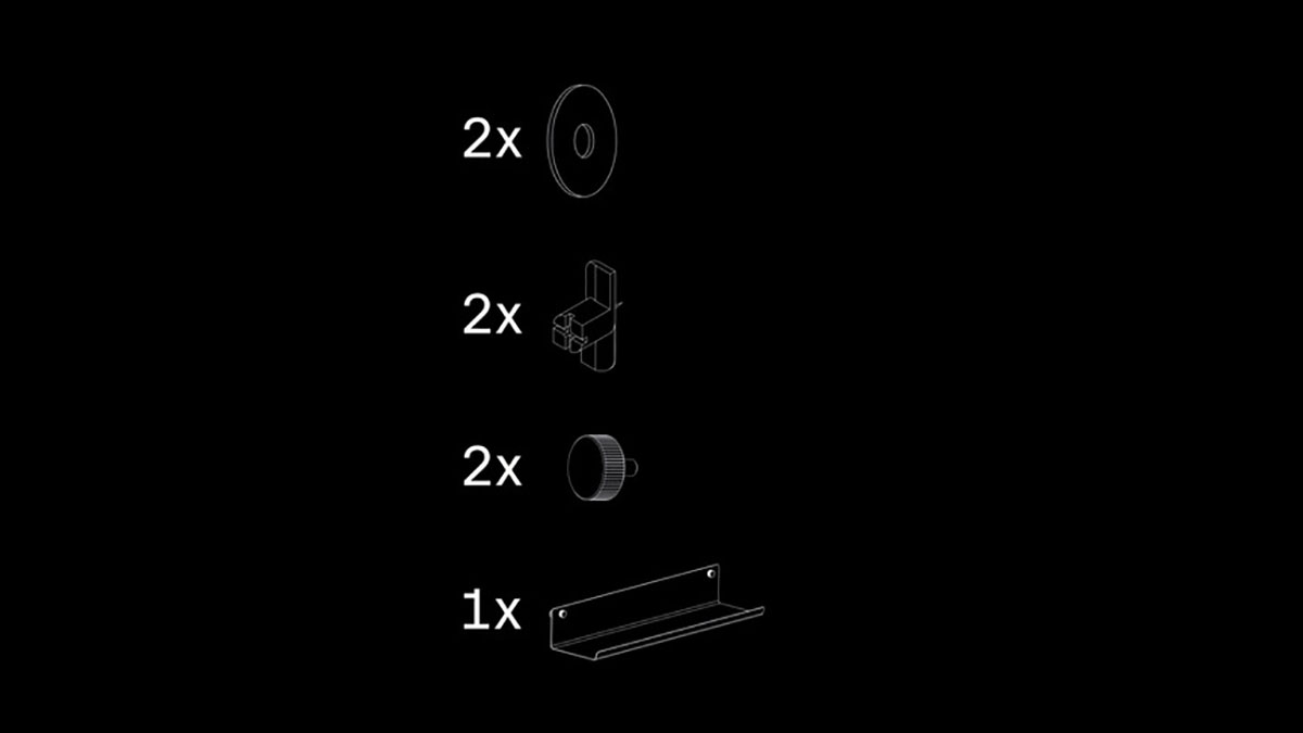 ter Hürne Living Wall Metallregal tief Arne 