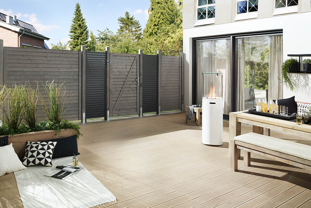 NEO DESIGN Sichtschutzelement grau