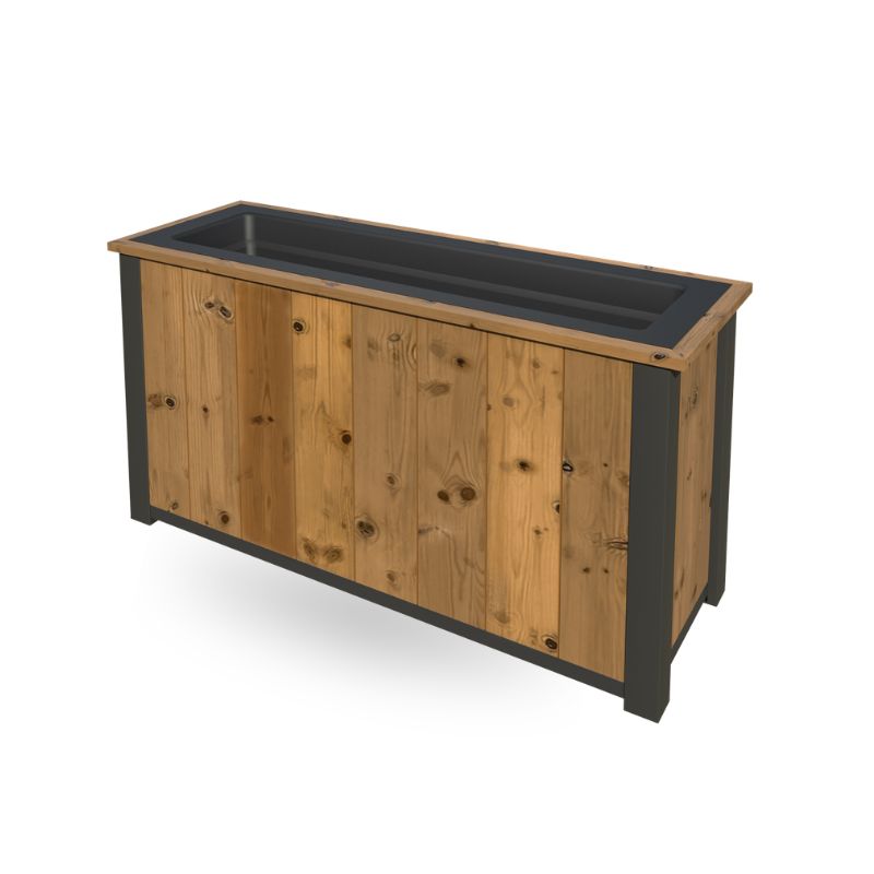 3788 Pflanzkasten Thermoholz 125x46x64