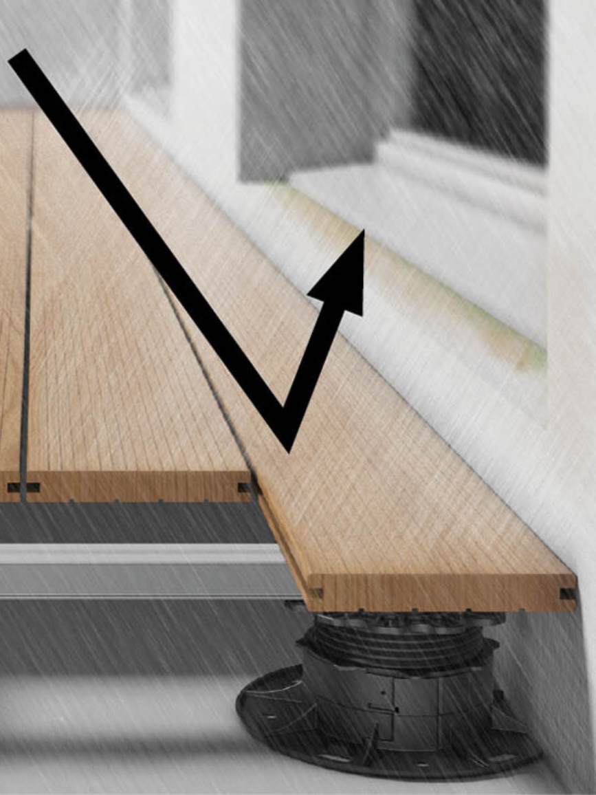 Alu Drainagerost DrainTec, 4000 x 140 x 21 mm