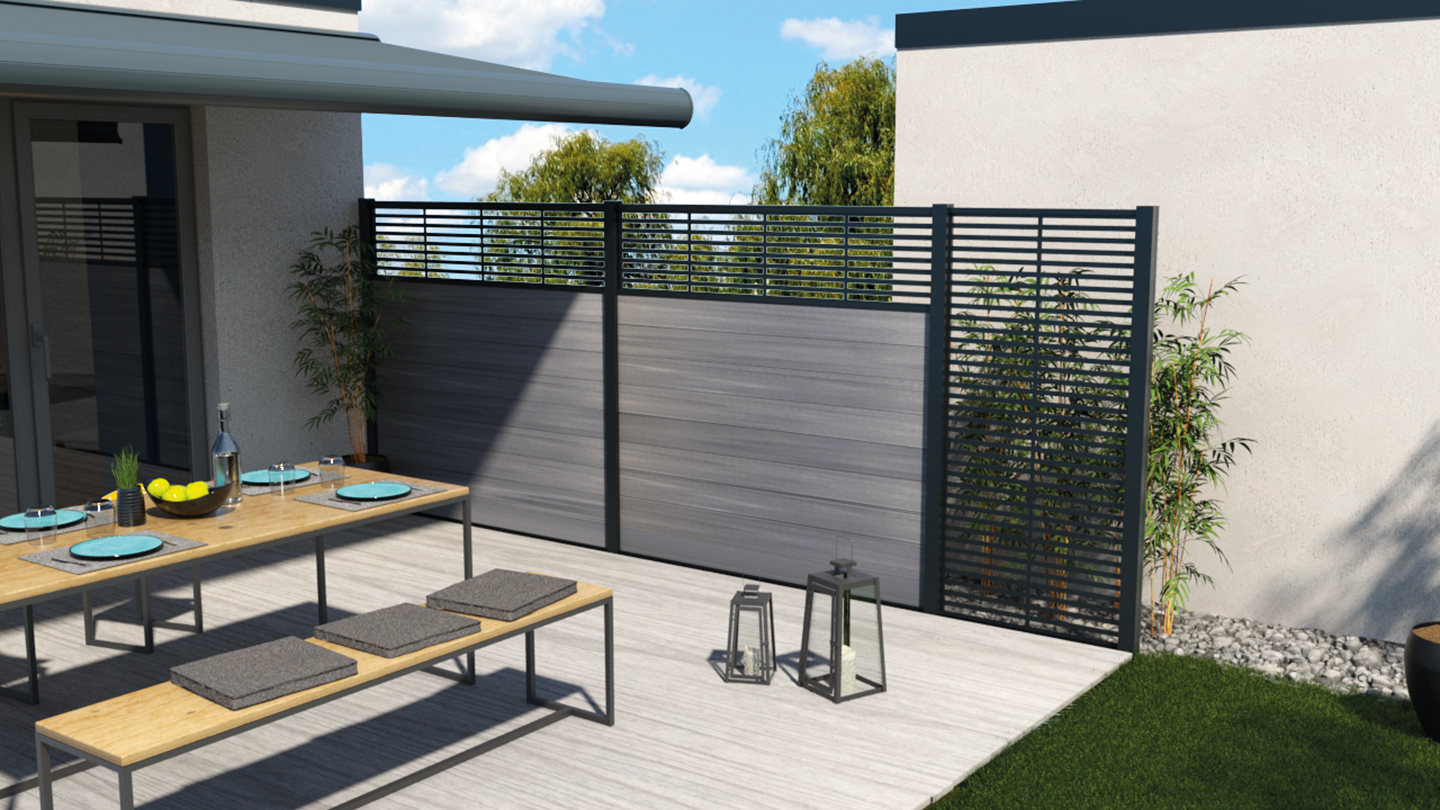 Terrasse mit Sichtschutz BOSTON 