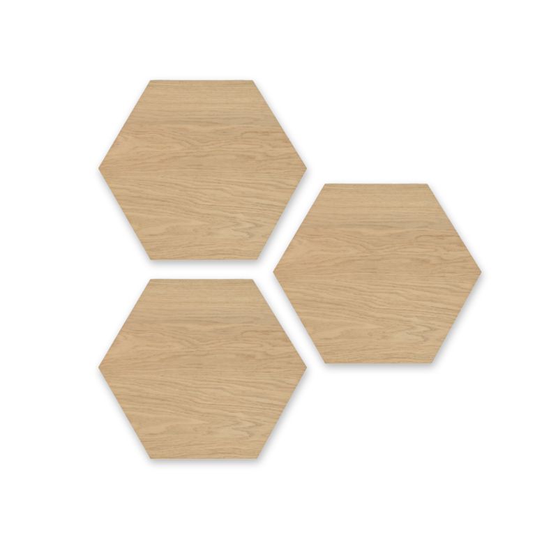 Wunderwerk Holz Deko Hexagon Eiche Klassik Set