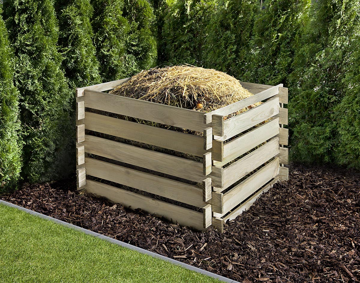 Günstiger Holzkomposter