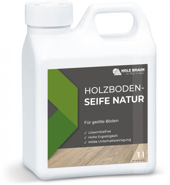 Holzboden Seife Natur