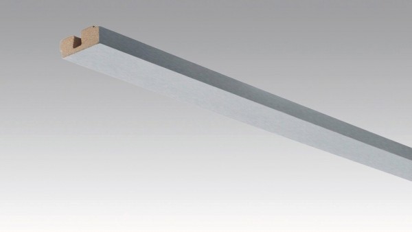 MEISTER Vierkant-Deckenabschlussleiste 15/40 mm Edelstahl-Metallic 4079