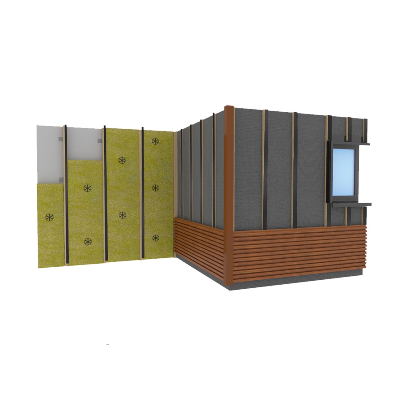 WEO35 Fassadenprofile WPC 33x170x2900mm | holz-braun.de